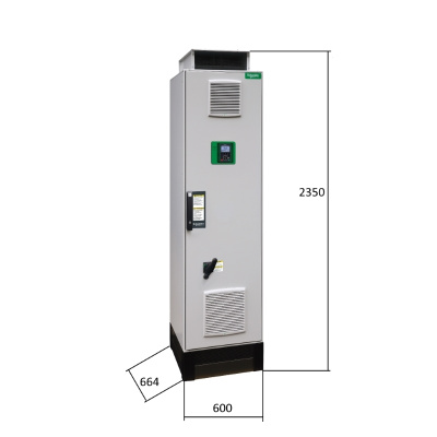 ATV950C20N4F | Преобразователь частоты, серия ATV950, 160/200 кВт, 302/370 А, перегрузка 150/120 %, 380 В, Schneider Electric