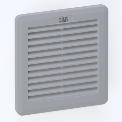 Выпускная решетка Slide 150х150мм, вырез 124х124мм, RAL7035