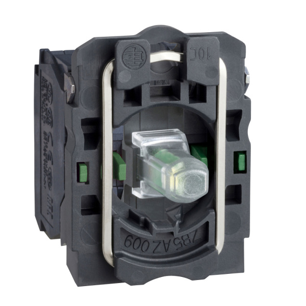 ZB5AW0B43 | Корпус кнопки с подсветкой, 24В AC/DC, красная, 2НО, Schneider Electric
