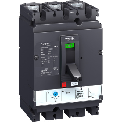 LV510475 | Автоматический выключатель Easypact CVS100N TM-D 3P3d 63А 50кА, Schneider Electric