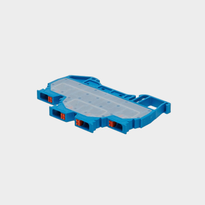 1020444 | OPK 2,5-2C | Клеммник 2-х ярусный пружинный быстрозажимной (Push in), 2,5 мм.кв. (синий),1785, Onka
