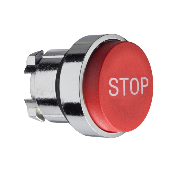 ZB4BL434 | Головка для кнопки 22мм красная, надпись "STOP", выступающий монтаж, Schneider Electric