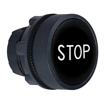 ZB5AA234 | Головка кнопки, черная, "STOP", Schneider Electric