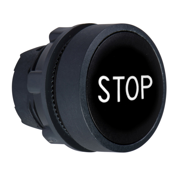 ZB5AA234 | Головка кнопки, черная, "STOP", Schneider Electric