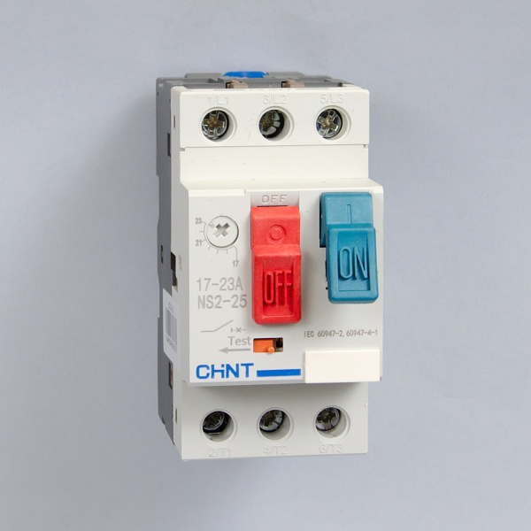 Автоматический выключатель защиты двигателя NS2-25 17-23А, Chint, ch495084