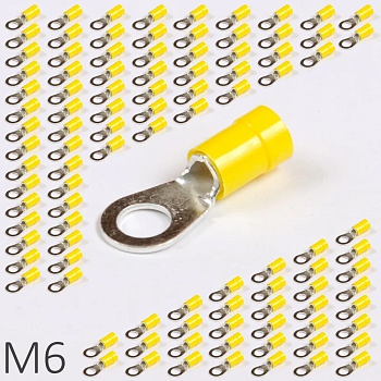 ID GF-M6 100 | Наконечник кольцевой 4...6мм², M6 (уп.-100шт.), ID
