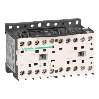 LC2K0601B7 | Контактор реверсивный, серия Tesys K, 3P, 6 А, AC3, 1 НЗ, 24В AC, Под винт, Schneider Electric