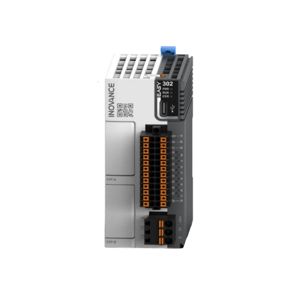 Easy302-0808TN | ПЛК Easy302, 8 входов PNP/NPN, 8 выходов NPN, 1x RS485, 1x RS232, 1x USB, 5 сервоосей , Inovance