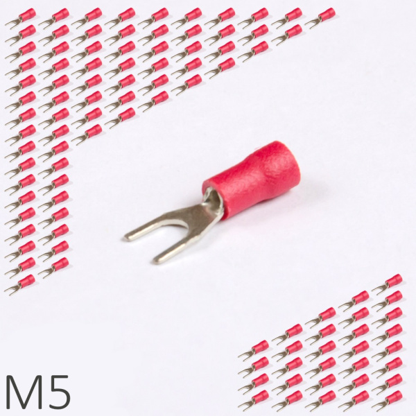 ID RF-U5 100 | Наконечник вилочный 0,5...1,5мм², M5, (уп.-100шт.), ID