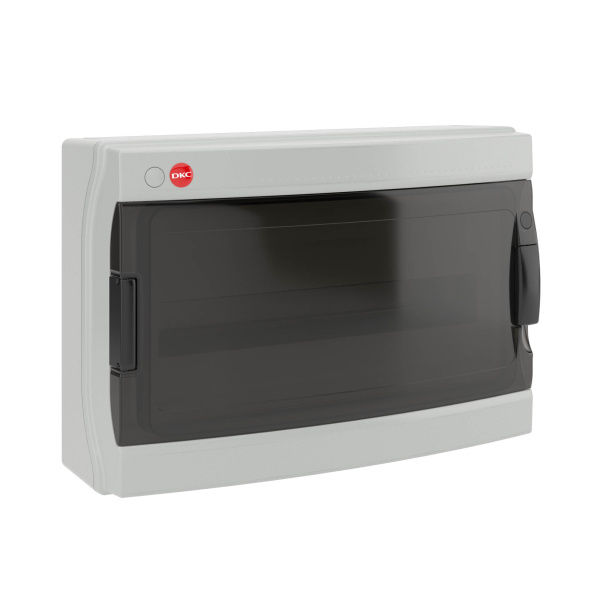 DKC 85618 Щит навесной 18 модулей IP65 серый с дымчатой обзорной дверью