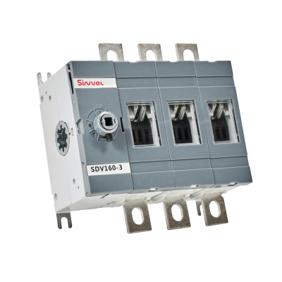 SDV160-3 | Выключатель-разъединитель, 160 А, 3Р, видимый разрыв, без ручки, Sinvel