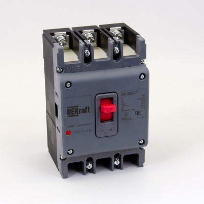 22750DEK | Силовой авт. выключатель 3P 100А 36кА ВА-303, Dekraft