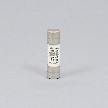 SV1038-4 | Плавкая вставка 4 А, gG, 10х38 мм, 500 В АС/ 250 B DC, Sinvel 