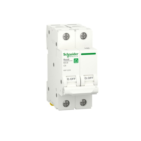  | Автоматический выключатель кривая С 6А 2P 6кА, Schneider Electric