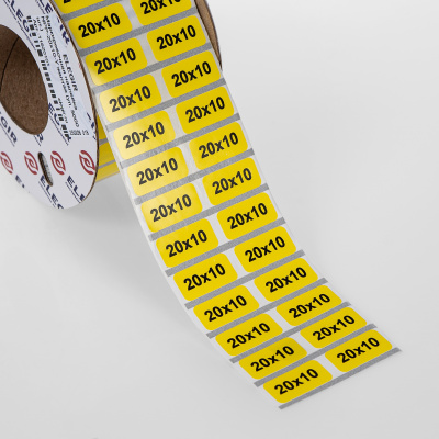 11620101 | Маркировочная наклейка NPP-20х10-Y желтая (рулон 5000 шт.), Elegir 