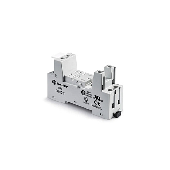 96027SMA | Розетка 2P, с металлической клипсой и винтовыми клеммами, для реле 56.32, Finder