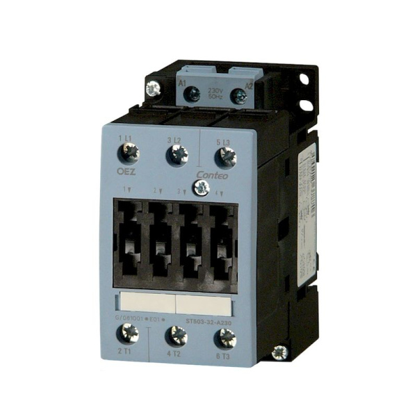 OEZ:37875 | Контактор 3Р, 50А, 22кВт, категория АС-3, управление 230В АС, размер 50 (PI: ST503-50-A230), OEZ