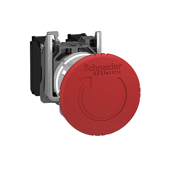 XB4BS84441 | аварийная кнопка, возврат поворотом, 2НЗ+1НО, Schneider Electric