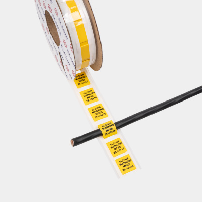 21510611 | Маркер плоский MFSS-2X-10-15/1-Y желтый (уп. 300 шт.), Elegir 