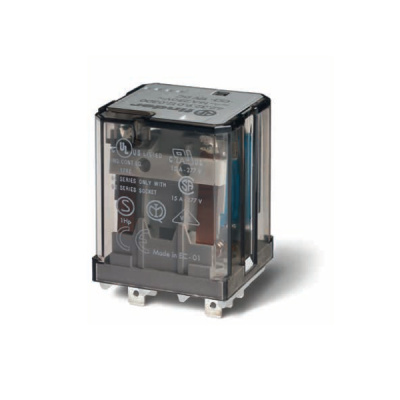 623280240300 | Реле с клеммами в розетку или наконечники Faston 187 серии 62.32, управление 24В AC, контакты AgCdO , Finder