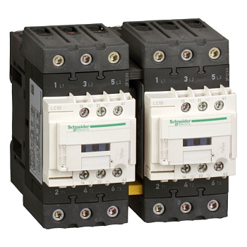 LC2D65ABD | Контактор реверсивный, серия Tesys D, 3P, 65 А, AC3, 1 НО +1 НЗ, 24В DC, Everlink, Schneider Electric