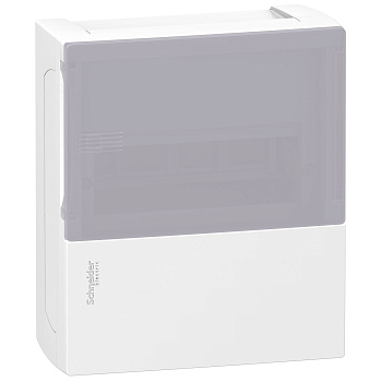 MIP12108T | Щиток встраиваемый Mini Pragma 1 ряд/8 модулей, полупрозрачная дверь, Schneider Electric
