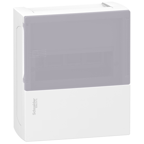 MIP12108T | Щиток встраиваемый Mini Pragma 1 ряд/8 модулей, полупрозрачная дверь, Schneider Electric