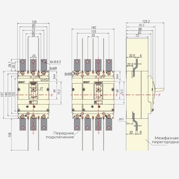 ch271502 | Выключатель-разъединитель NM8NSD-250 AC 3P, Chint
