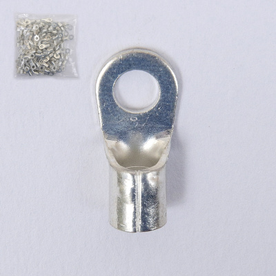 Кольцевые опрессуемые  наконечники без изоляции 10мм.кв М5 (100шт), 10x5KU-SP
