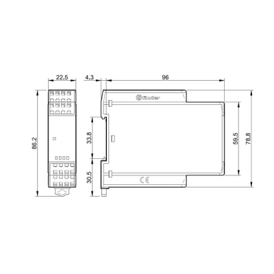 7S1681205420PAS | Реле безопасности 7S серии, 4НО+2НЗ, катушка 120В AC, 1 шт, Finder