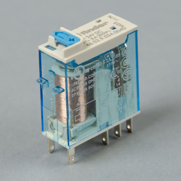 465290240040 | Миниатюрное реле, серия 46, 24В DC, 8А, 2CO, Finder