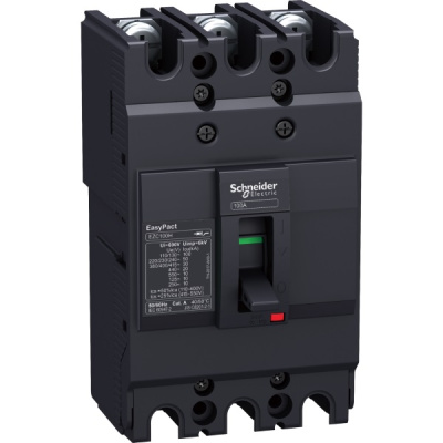 EZC100N3100 | Автоматический выключатель EZC100N TM-D 3P3d 100А 15кА, Schneider Electric