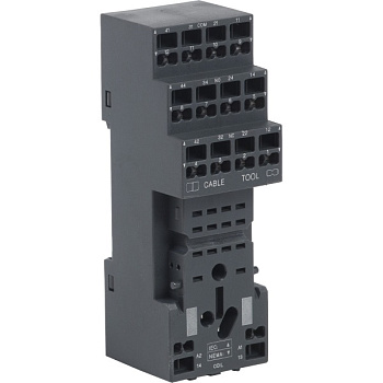 RXZE2S114S | Колодка с пружинными зажимами для реле RXM, 2СО/4СО, 12А/6А, Schneider Electric