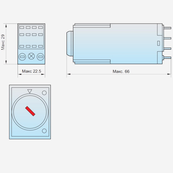 ch294542 | Реле времени JSZ6-2 задержка переключения 2 контактные группы 5 мин AC220В, Chint