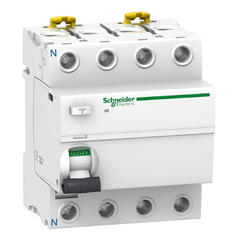 A9R21491 | УЗО, серия iID, 4P, 100 А, 30 мА, тип A, 6 кА, Schneider Electric
