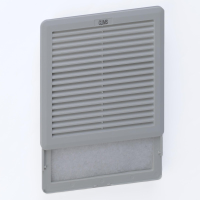 Выпускная решетка Slide 200x200мм, вырез 177х177мм, RAL7035