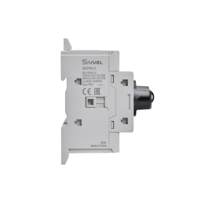 SDP63-3 | Выключатель-разъединитель, 63 А, 3Р, ручка прямого монтажа с блокировкой, Sinvel
