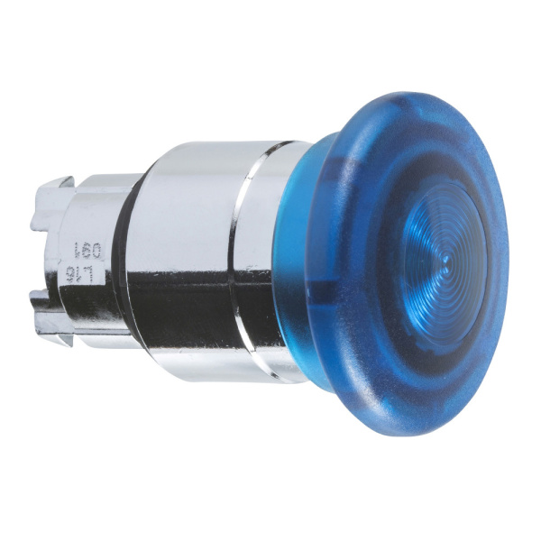 ZB4BW463 | Головка грибовидной кнопки с подсветкой, синяя, с возвратом, Schneider Electric