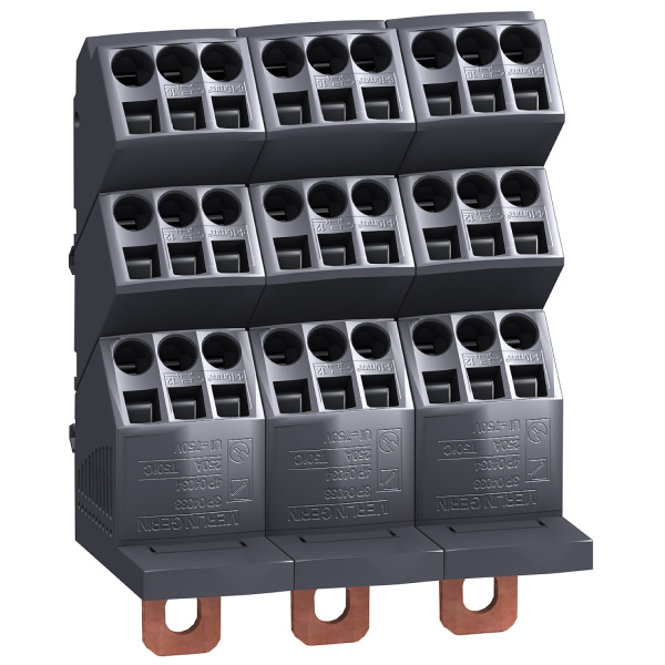 04033 | Распределительная колодка Polybloc, 250 A, 3 полюса, Schneider Electric