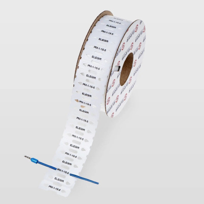 el523115050 | Маркер продеваемый PM-1-15x5 W белый (рул. 2700 шт.), Elegir