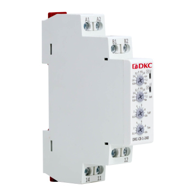 dkcDRC-C8-1-240 | Реле контроля тока, тип DRC, 0.8-8А, конфигурация контакта 1CO, 24-240 AC/DC, DKC