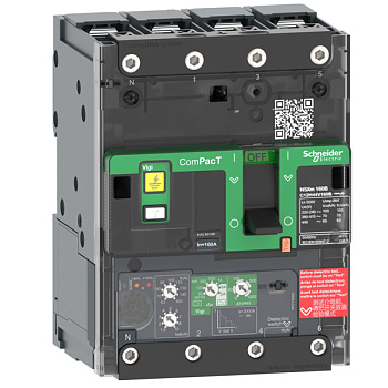 C11F44V100B | Автоматический выключатель NSXm 100F Micrologic 4.1 4P4d 100A 36кА, Schneider Electric
