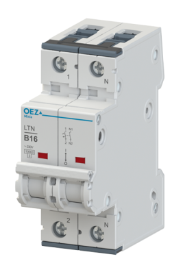 OEZ:41698 | Автоматический выключатель Minia LTN 1p+N, 16А, кривая C, 10кА, OEZ