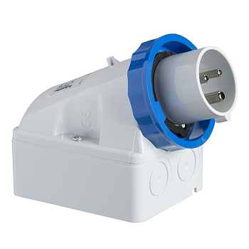 83566 | Настенная вилка, винтовое соединение 32А 2P+E IP67 220В, Schneider Electric
