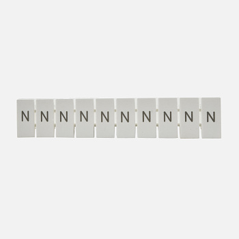 ZB5(N)  | Маркировка верхняя горизонтальная для клемм 2.5 кв.мм, N (1 лист = 10 шт.), Clims 