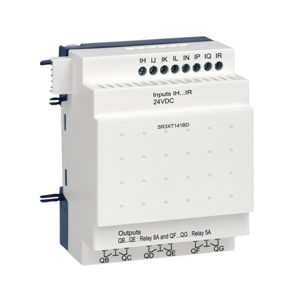 SR3XT141BD | Zelio Logic модуль расширения вх/вых 14 I/O 24VDC, Schneider Electric
