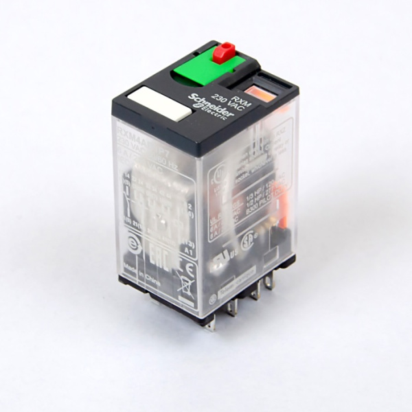 RXM4AB1P7 | Универсальное реле, серия RXM, 230В AC, 6A, 4CO, Schneider Electric
