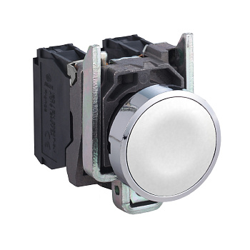 XB4BA11 | Кнопка с возвратом, белая, 1НО, Schneider Electric