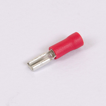 ID RF-F308 | Наконечник изолированный 0,5-1,5 кв.мм, плоский гнездовой, 3,2х0,8 красный (уп.-100шт.), Clims