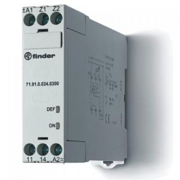 719100240300 | Термисторное реле (PTC) без памяти отказов, 24В АС/DC, 1NO 10A, Finder